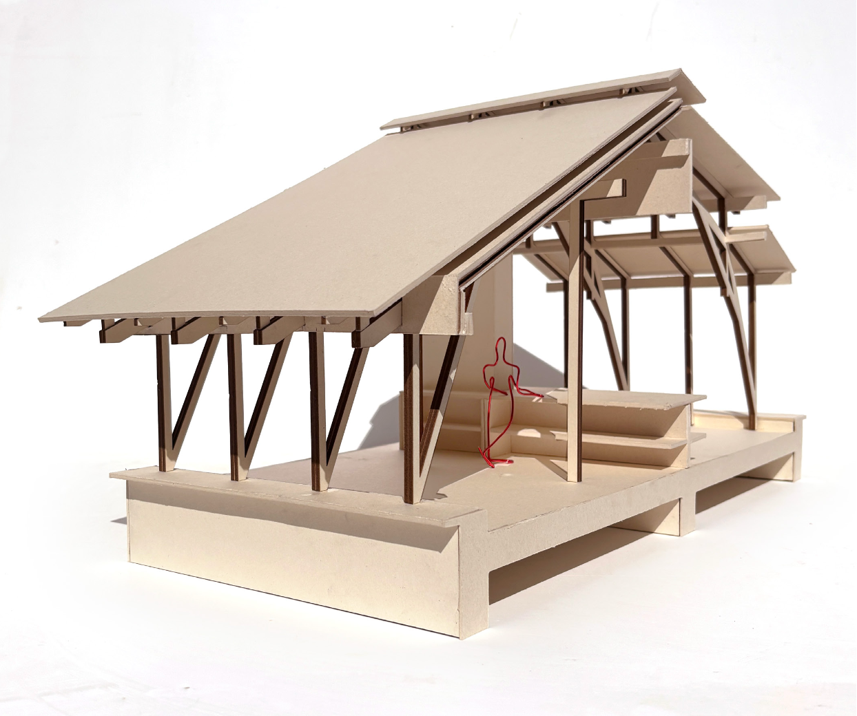 Physical model of the roof structure